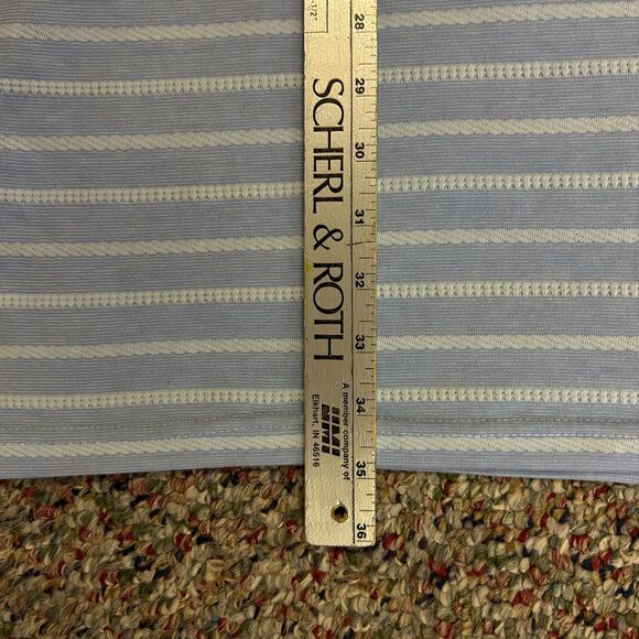 Sail to Sable Blue White Textured Rope Stripe Knit Long Sleeve Dress Size L - Picture 14 of 15